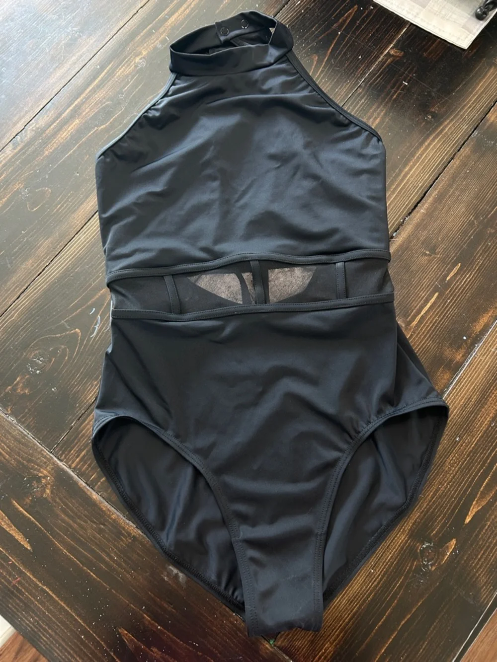Balera Caged Waist Halter Leotard - Picture 1 of 3
